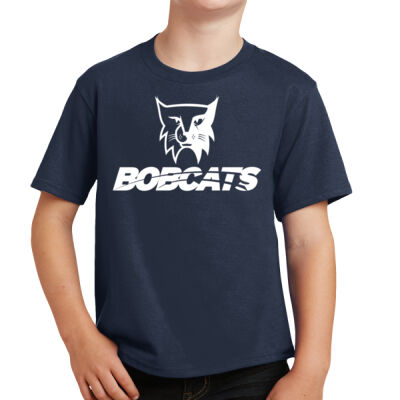 Youth Bobcats White Logo Thumbnail