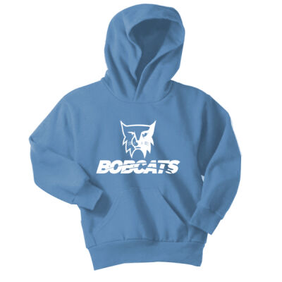 Youth Pullover Hoodie Bobcat White Logo Thumbnail