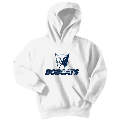Youth Pullover Hoodie Bobcat Blue Logo Thumbnail