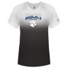 Women's V-Neck Ombre T-Shirt Thumbnail