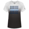 Women's V-Neck Ombre T-Shirt Thumbnail