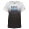 Women's V-Neck Ombre T-Shirt Thumbnail